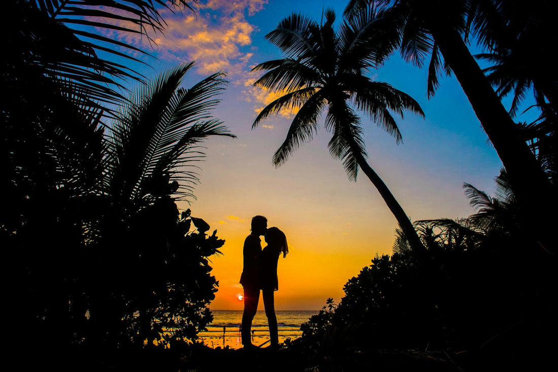 Romantic Sunset on a Tropical Beach
