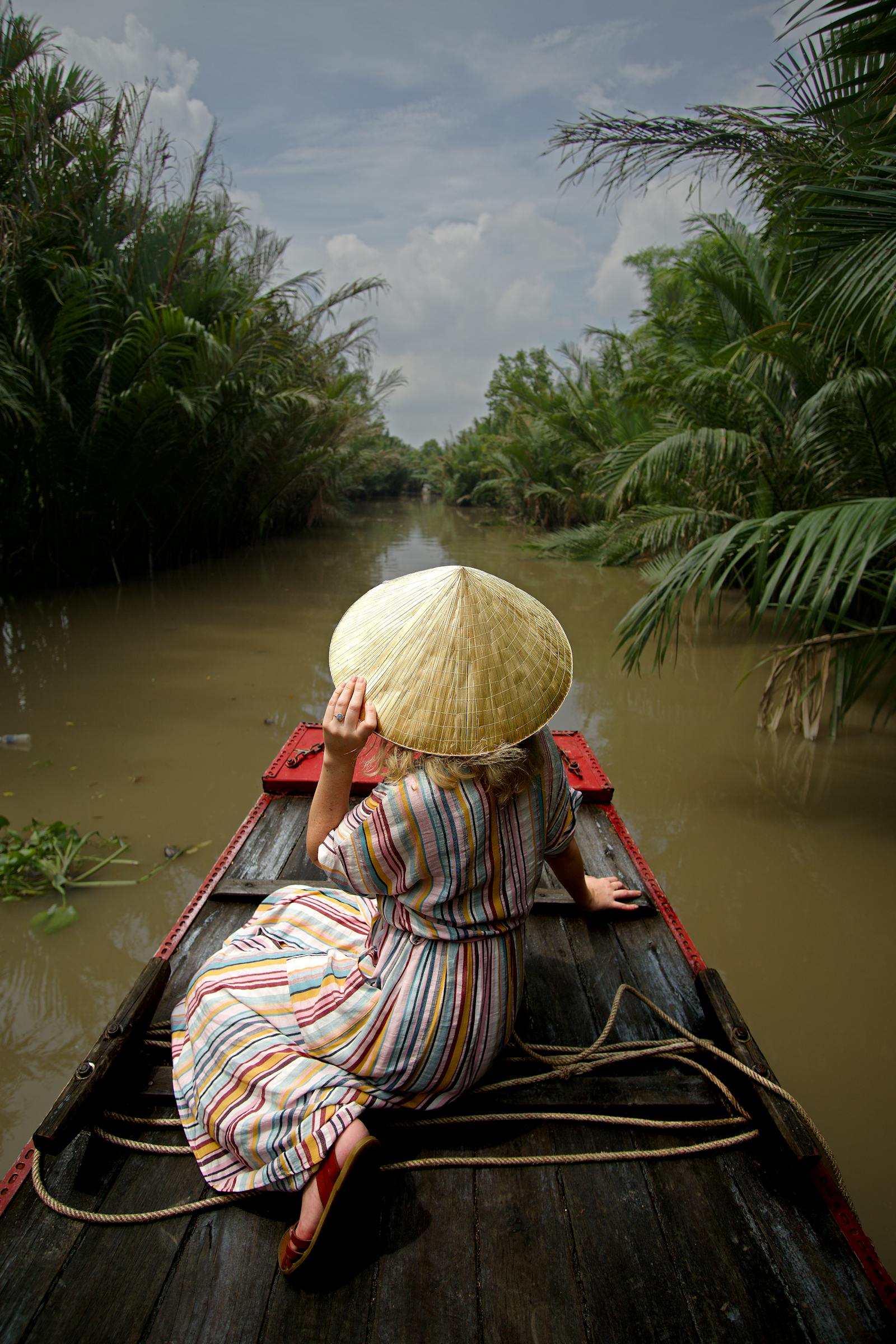 Rafting Down a River in a Lush Place