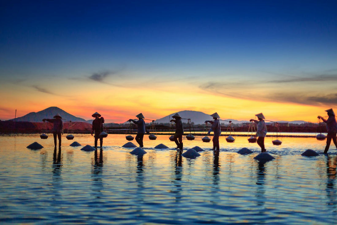 Travel tips for visiting salt farms at sunset