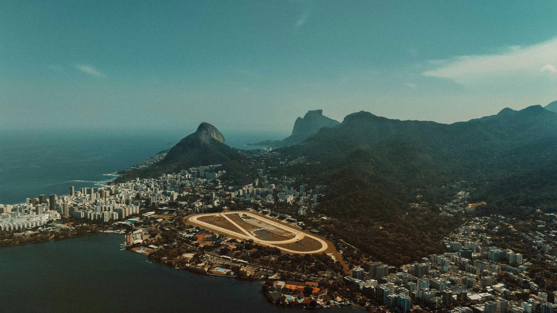 Rio de Janeiro city and mountains from the air