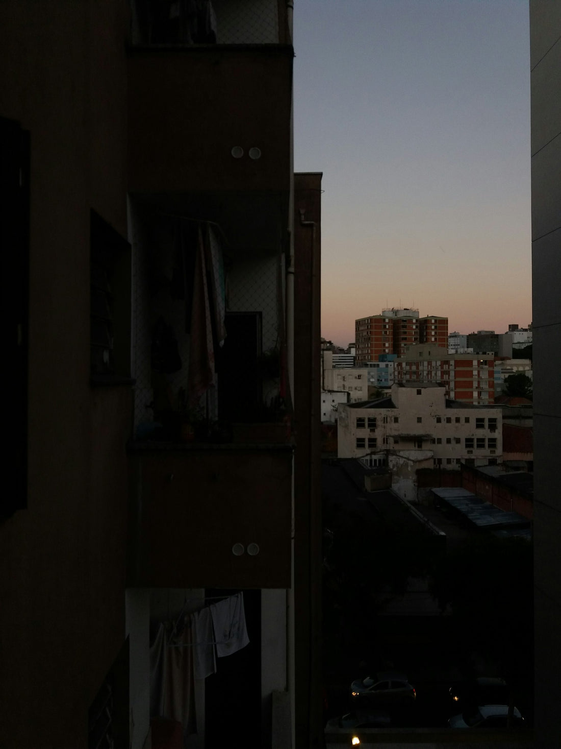 A city from a window in Brazil